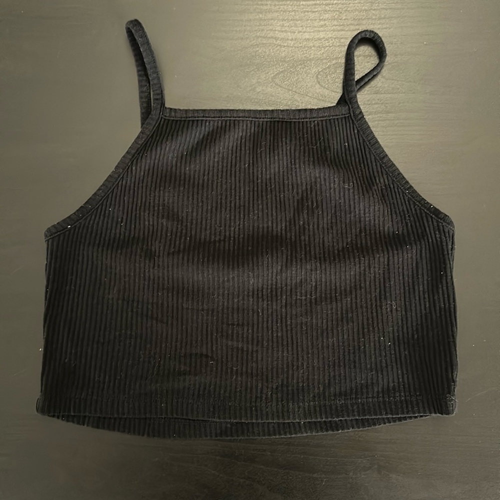 Aéropostale Black Crop Tank